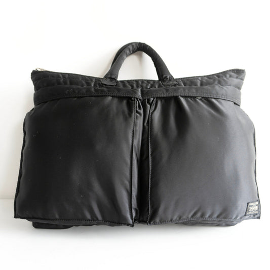 PORTER Black Nylon Tanker Short Helmet Bag ONE Size ONE SIZE