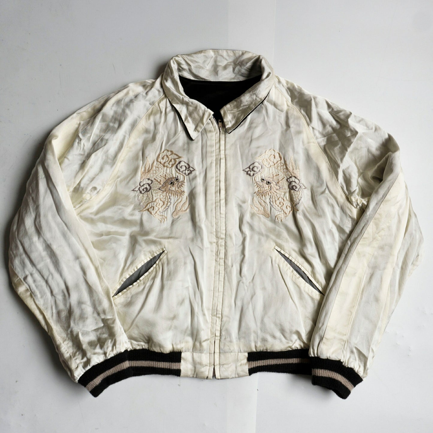 TAILOR TOYO TT15197 Kosho Skull White Eagle Sukajan Size XL