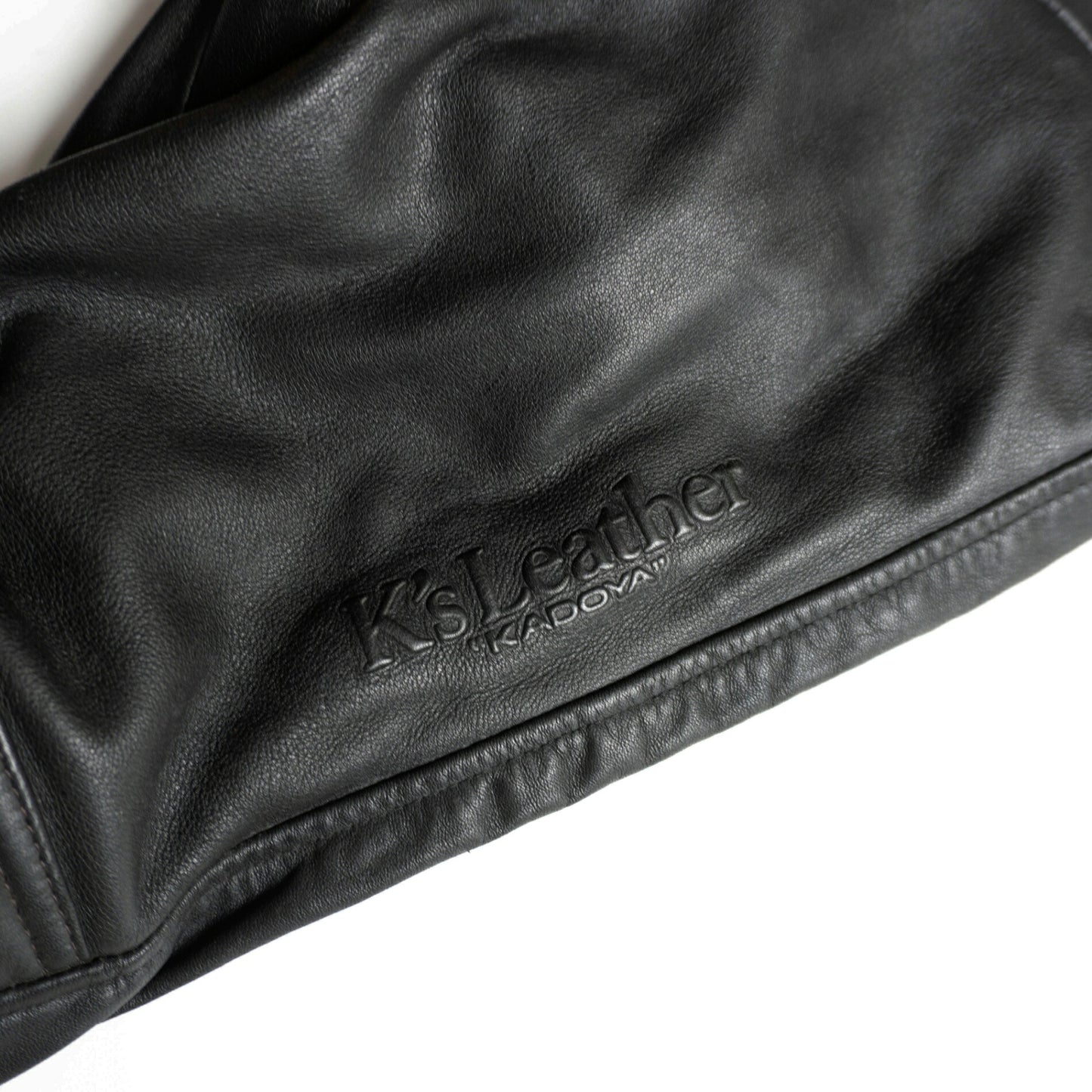 KADOYA Black Motorcycle Thick Cowhide Leather Pants Size L