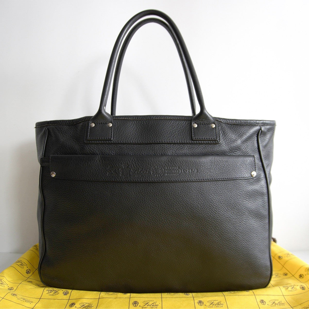FELISI 14-26/NK Business Leather Tote Bag Size W40×H31×D14CM