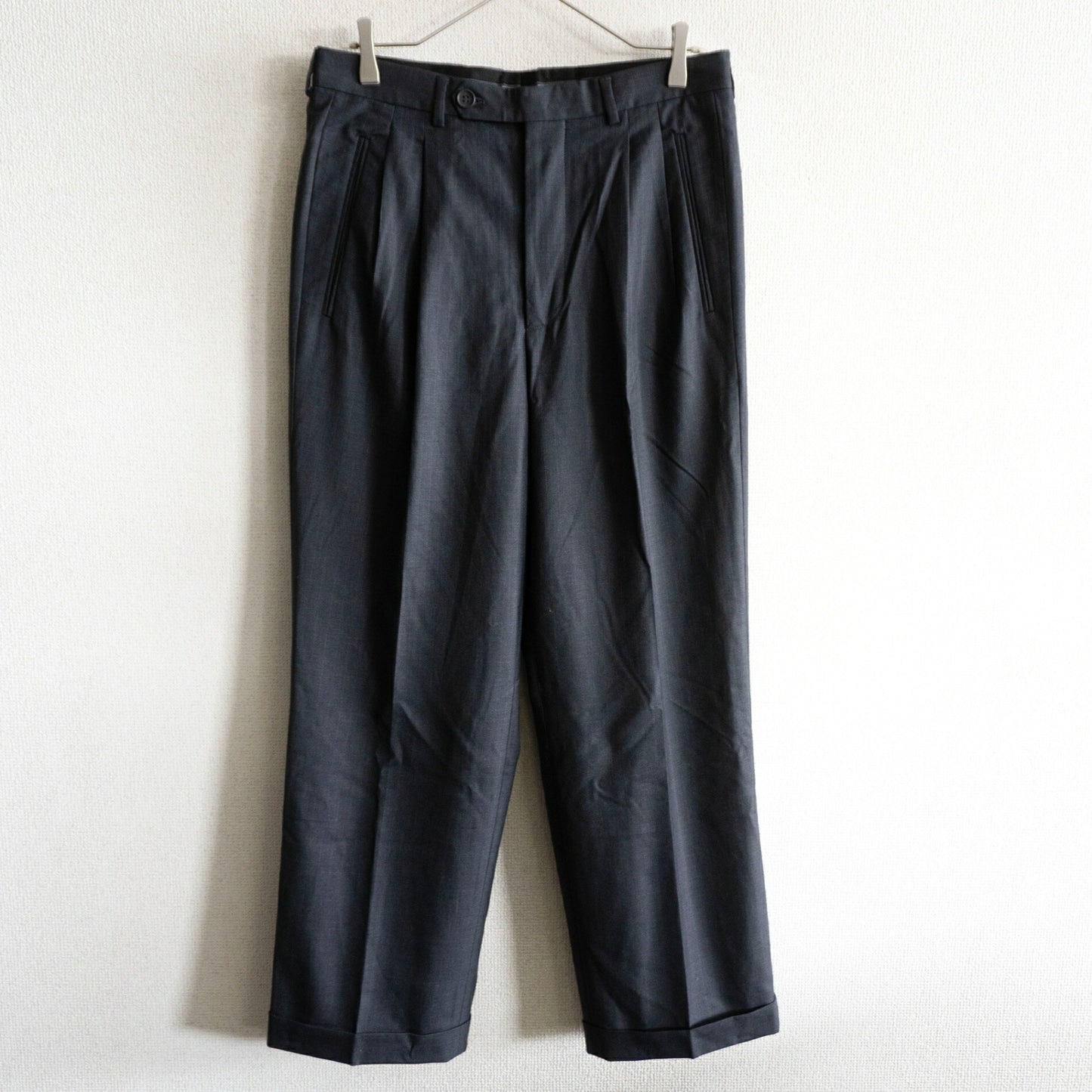 GIORGIO ARMANI Gray Stripe Slacks Trousers Size 40