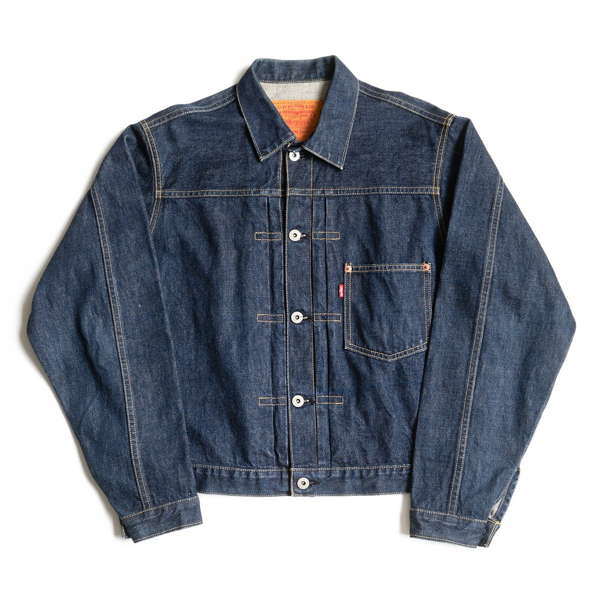 LEVI'S 1st 506XX Big E Dark Indigo Denim Jacket Size 40