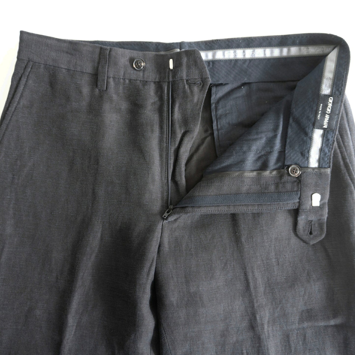 GIORGIO ARMANI Black Slacks Trousers Size 48