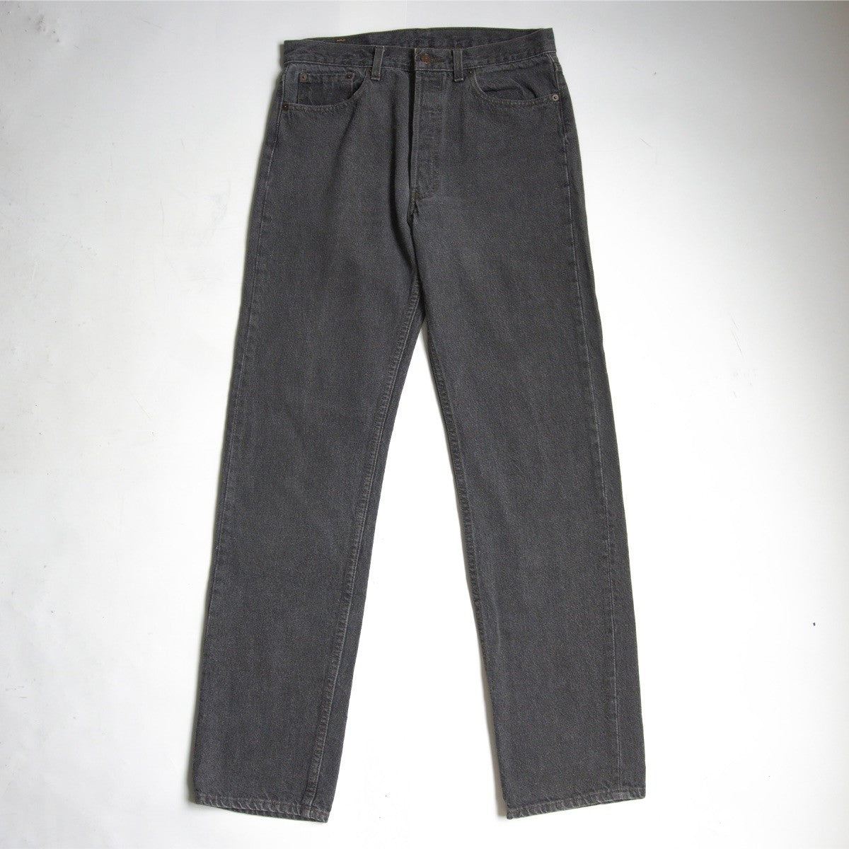 LEVI'S 90s 501 Pre-Dyed Black Denim Jeans USA Size 33×34