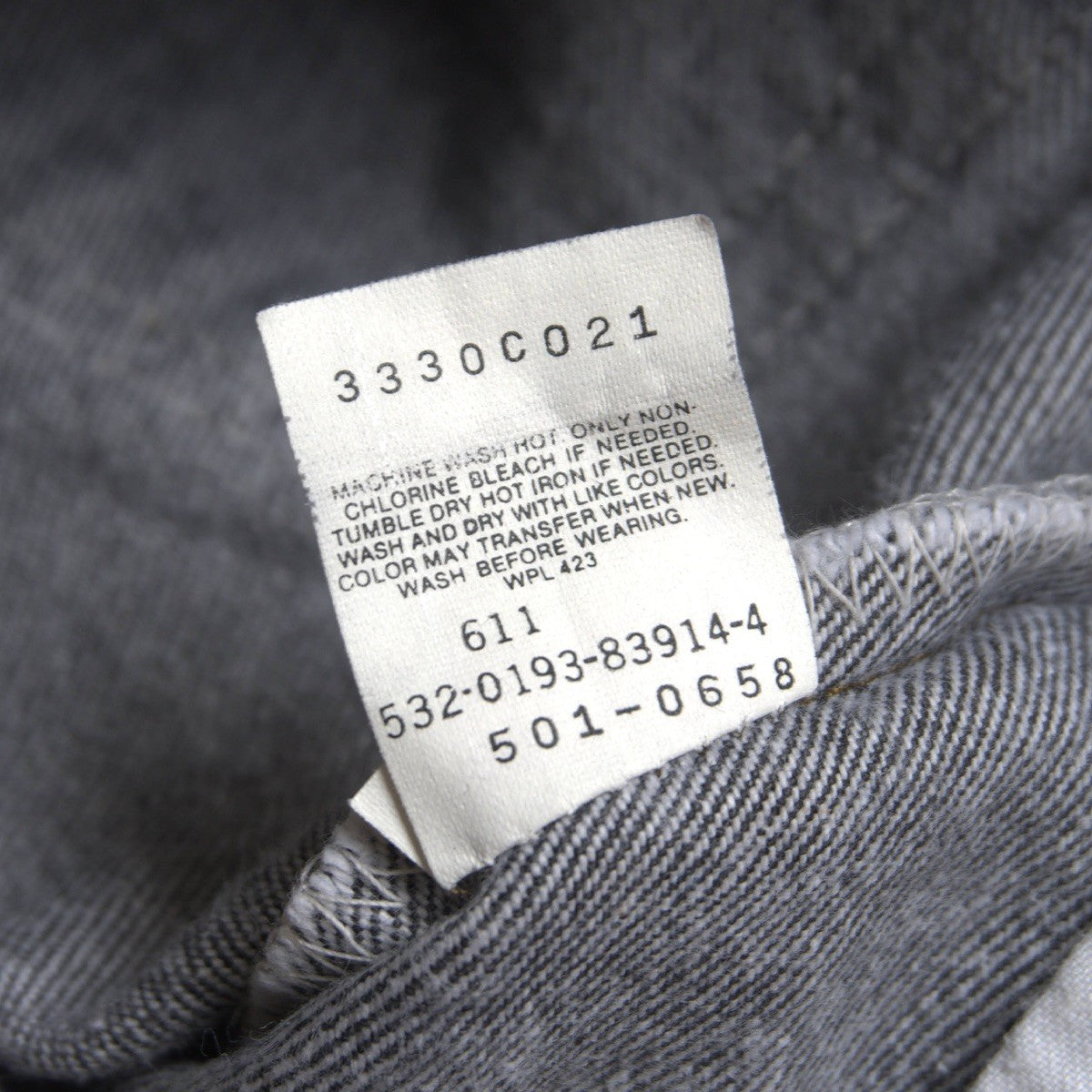 LEVI'S 90s 501 Pre-Dyed Black Denim Jeans USA Size 33×34
