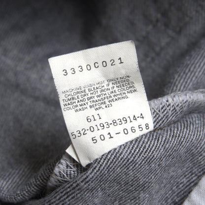 LEVI'S 90s 501 Pre-Dyed Black Denim Jeans USA Size 33×34