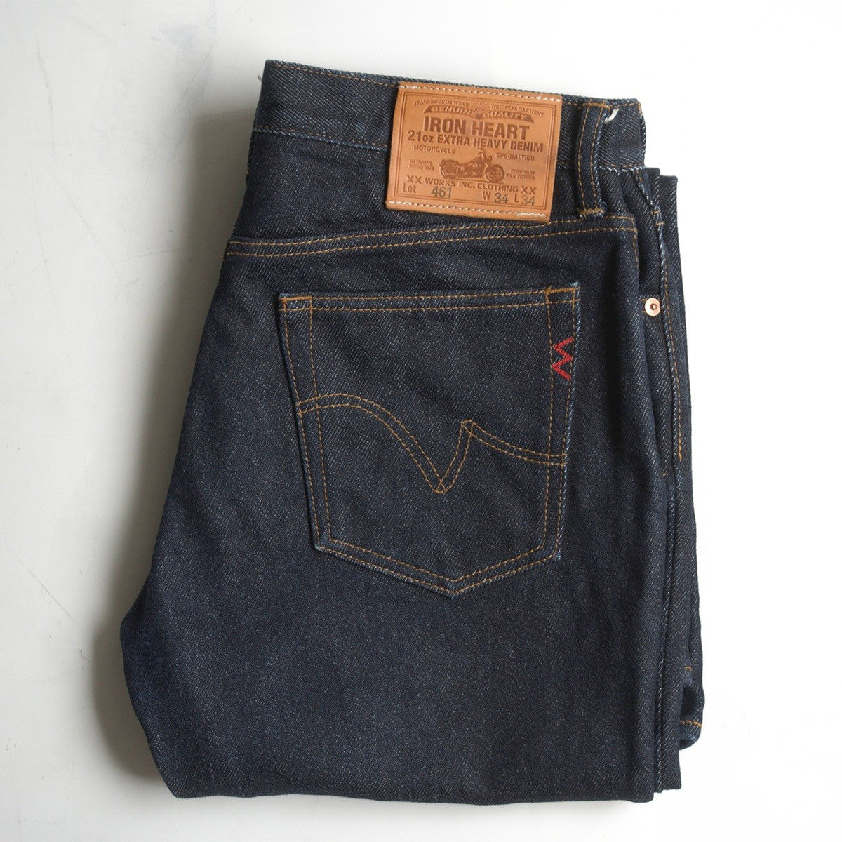 IRON HEART LOT 461 21oz Extra Heavy Denim Bootcut Size 34×34