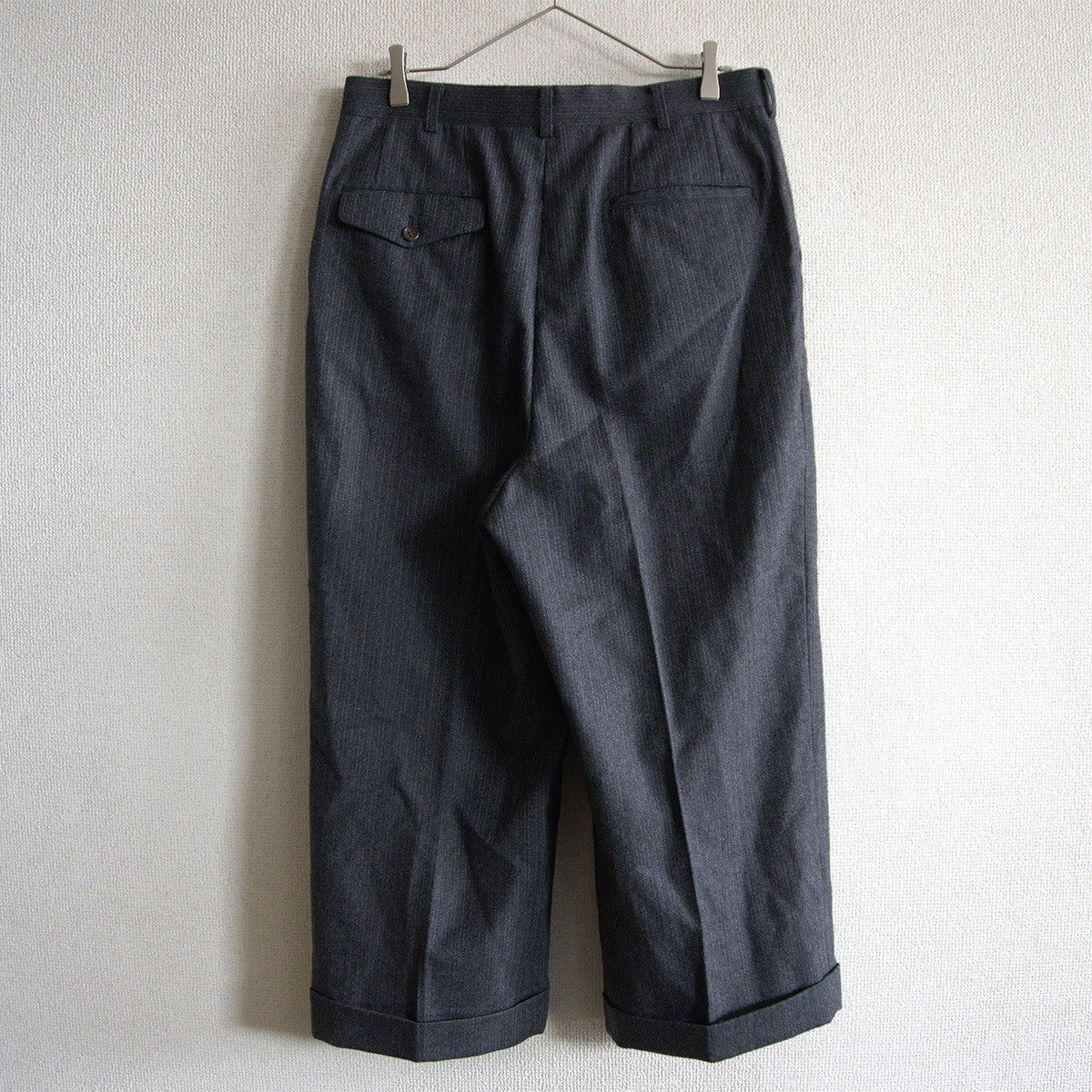 COMME des GARCONS HOMME Gray Wool Tweed Slacks Size S