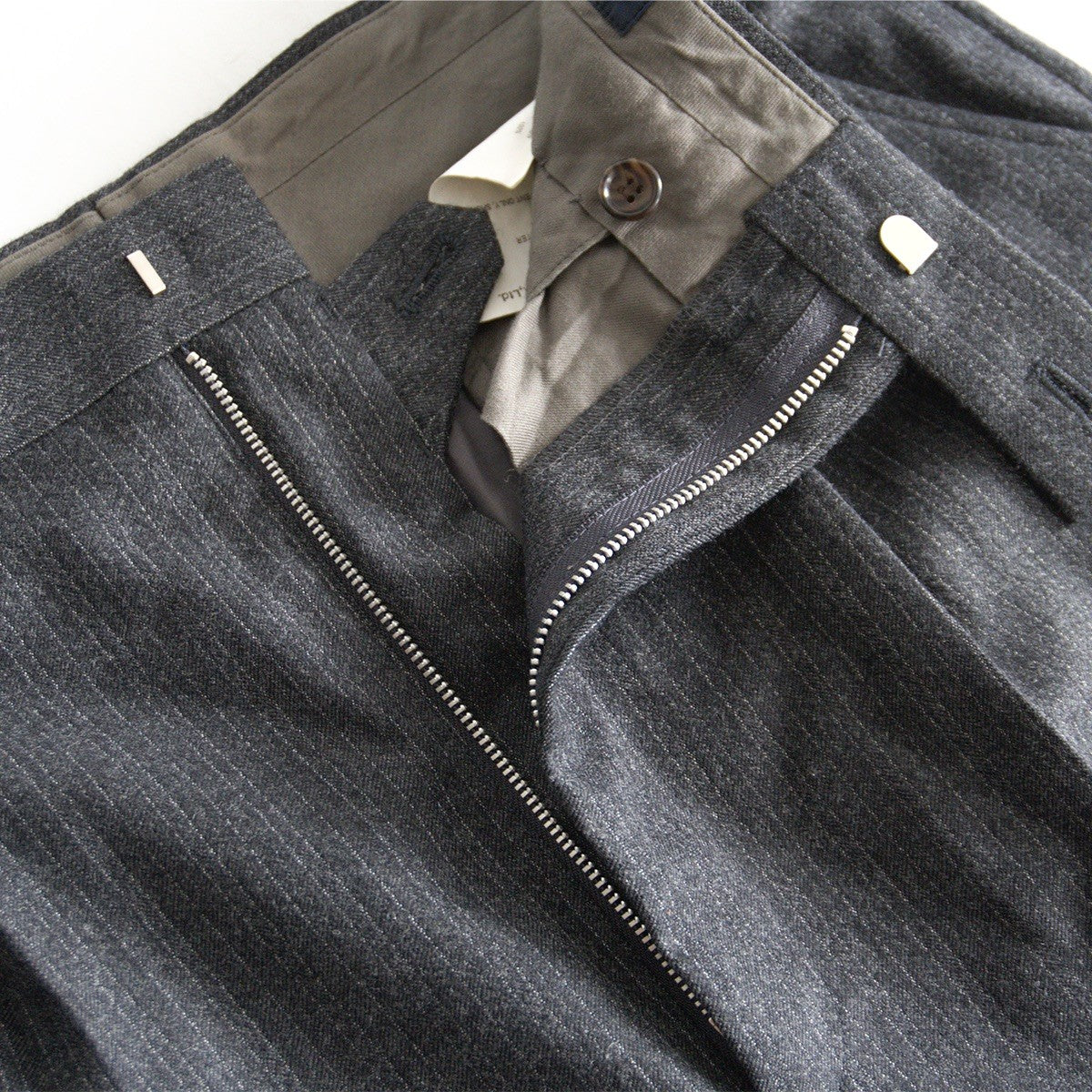 COMME des GARCONS HOMME Gray Wool Tweed Slacks Size S