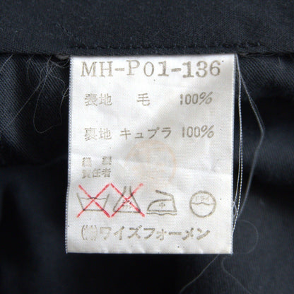 Y's for men 90s Black Wool Wide Slacks Size M
