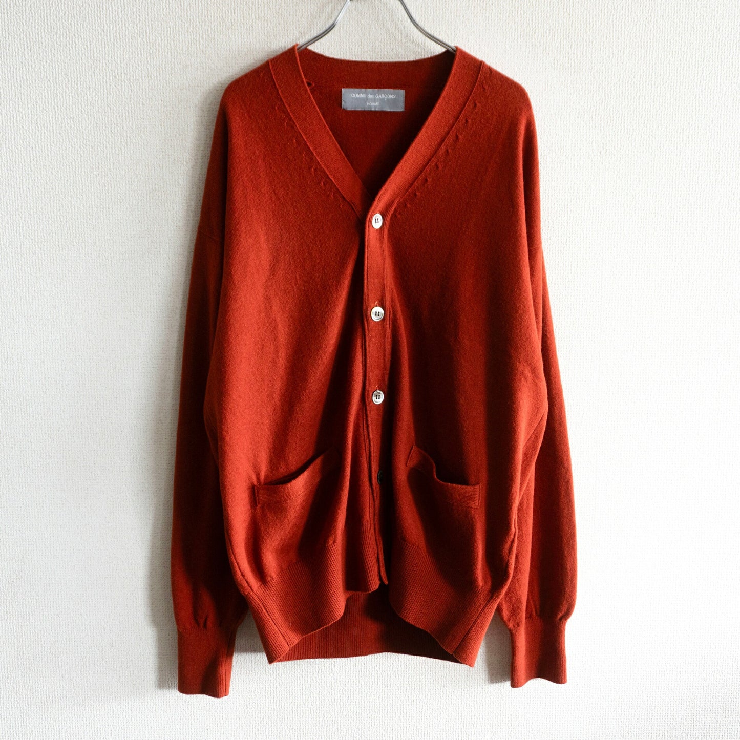 COMME des GARCONS HOMME 90s Archive Wool Cardigan Size L