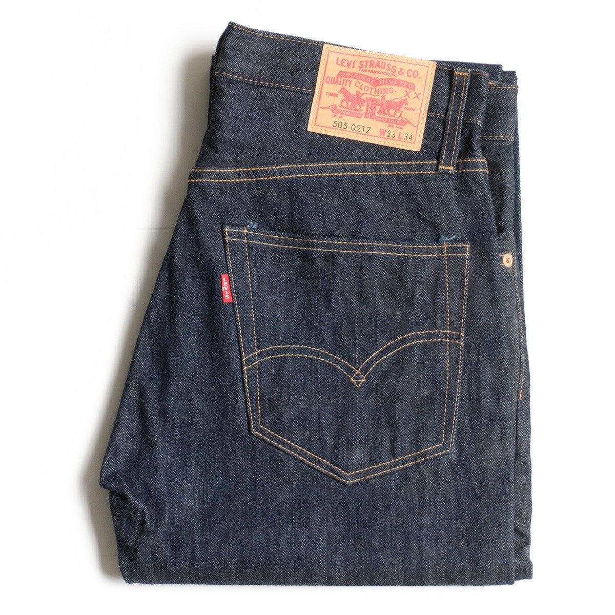 LEVI'S VINTAGE CLOTHING 505-0217 Big E Dark Size 33×34