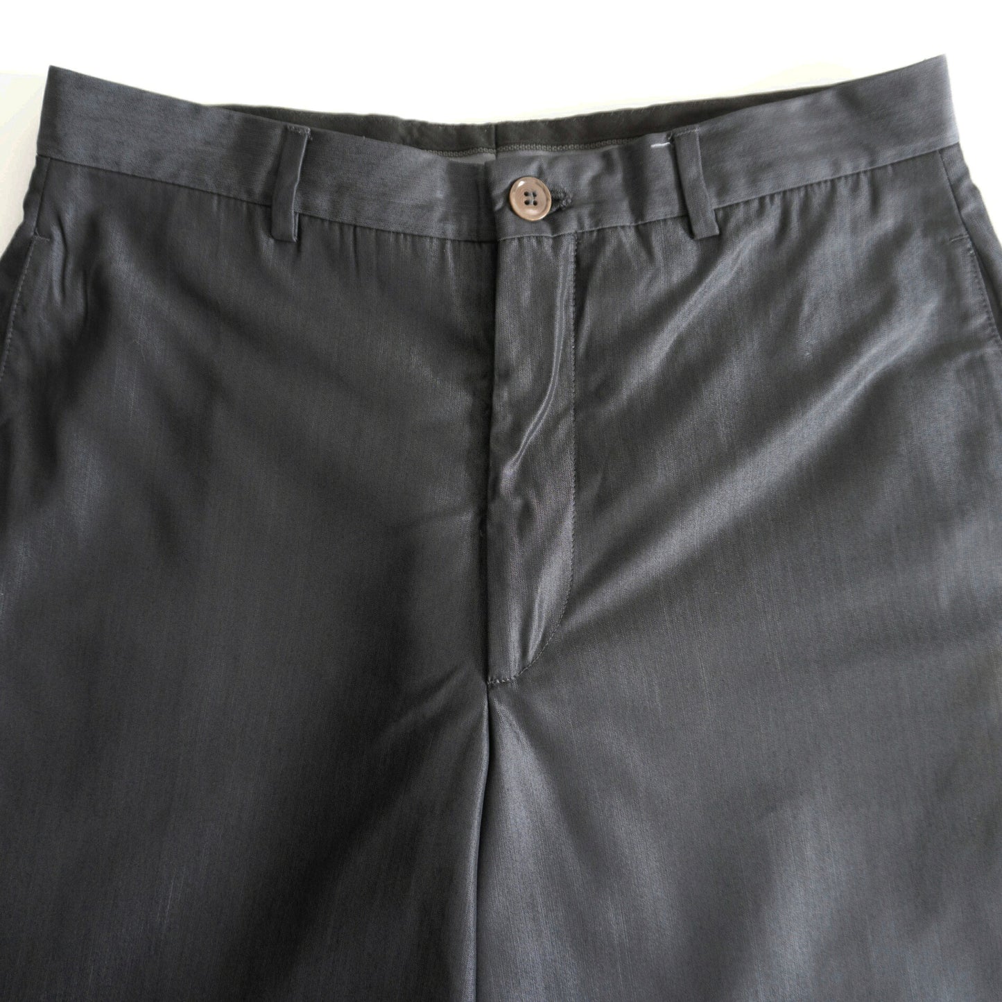 GIORGIO ARMANI Wool Rayon Black Slacks Size 46