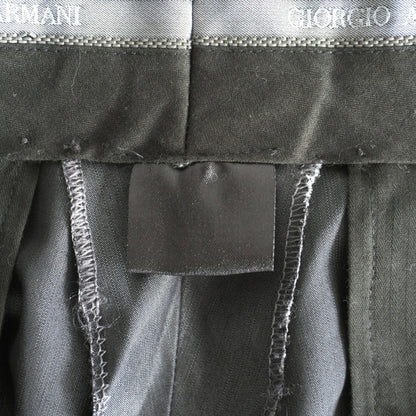 GIORGIO ARMANI Wool Rayon Black Slacks Size 46