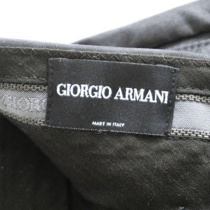 GIORGIO ARMANI Wool Rayon Black Slacks Size 46