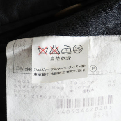 GIORGIO ARMANI Wool Rayon Black Slacks Size 46