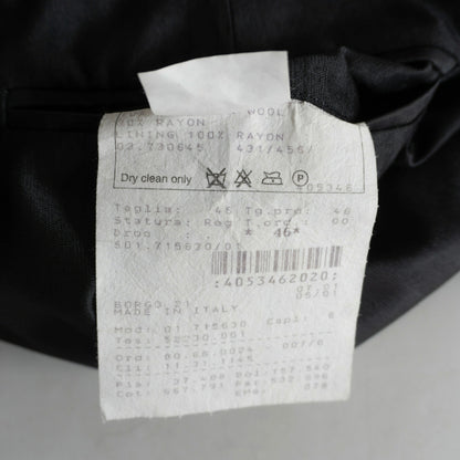 GIORGIO ARMANI Wool Rayon Black Slacks Size 46