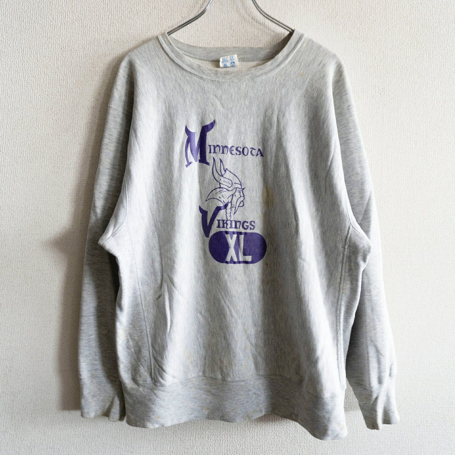 CHAMPION 80s Minnesota Vikings Reverse Weave Size XL