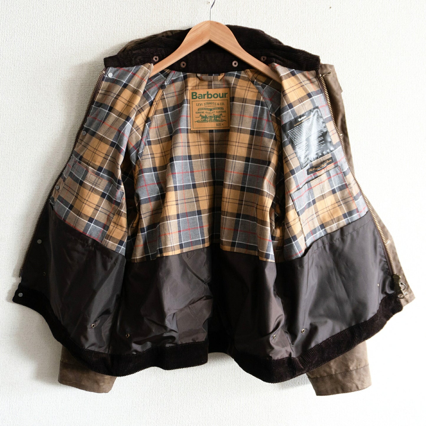 BARBOUR x Levi's Spey Wax Oiled Jacket Size M