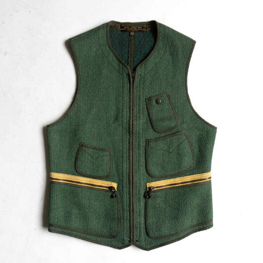 FREEWHEELERS Fraser Wool Cotton Blend Beach Vest Size S