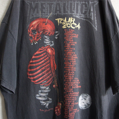 METALLICA 00s Pushead Tour 2004 Tee Size 2XL