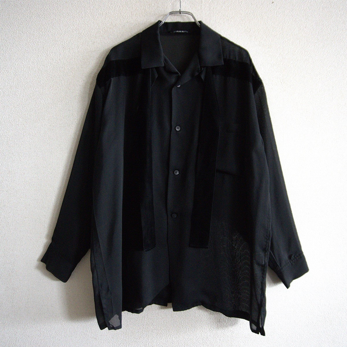 Y's for men work shop Triacetate Oversized Shirt Size XL