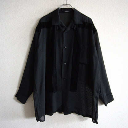 Y's for men work shop Triacetate Oversized Shirt Size XL