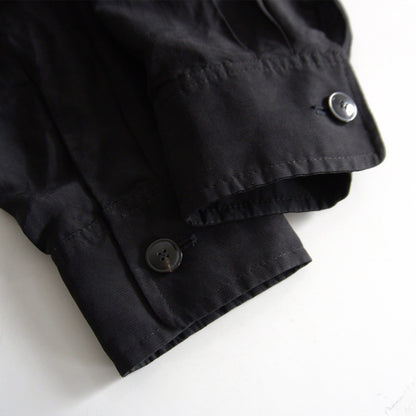 GIORGIO ARMANI Rayon Linen Double Zip Jacket Black Size 44