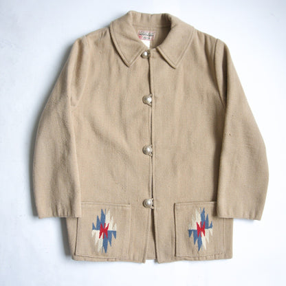 STYLE EYES Chimayo Concho Jacket Beige Size 40