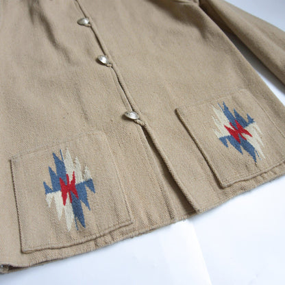 STYLE EYES Chimayo Concho Jacket Beige Size 40