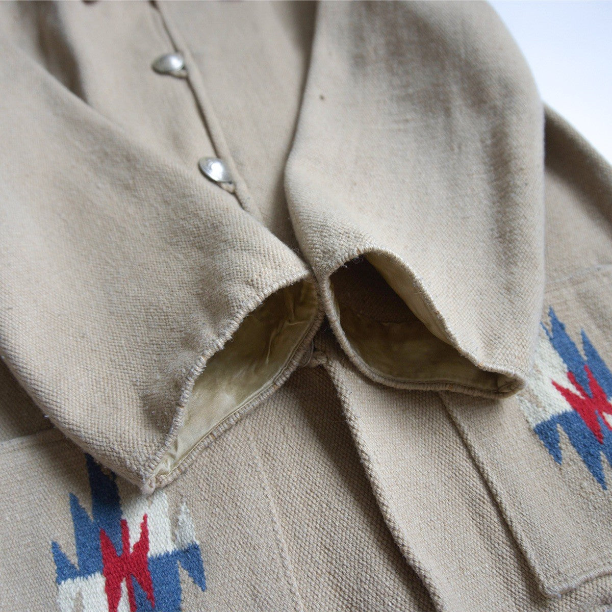 STYLE EYES Chimayo Concho Jacket Beige Size 40