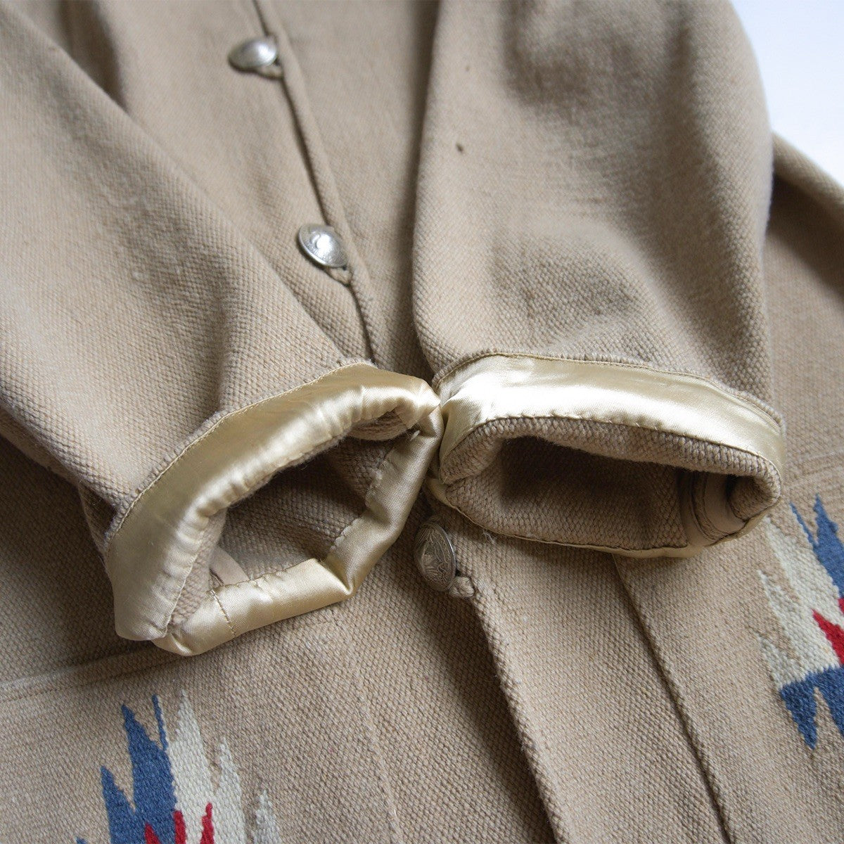 STYLE EYES Chimayo Concho Jacket Beige Size 40