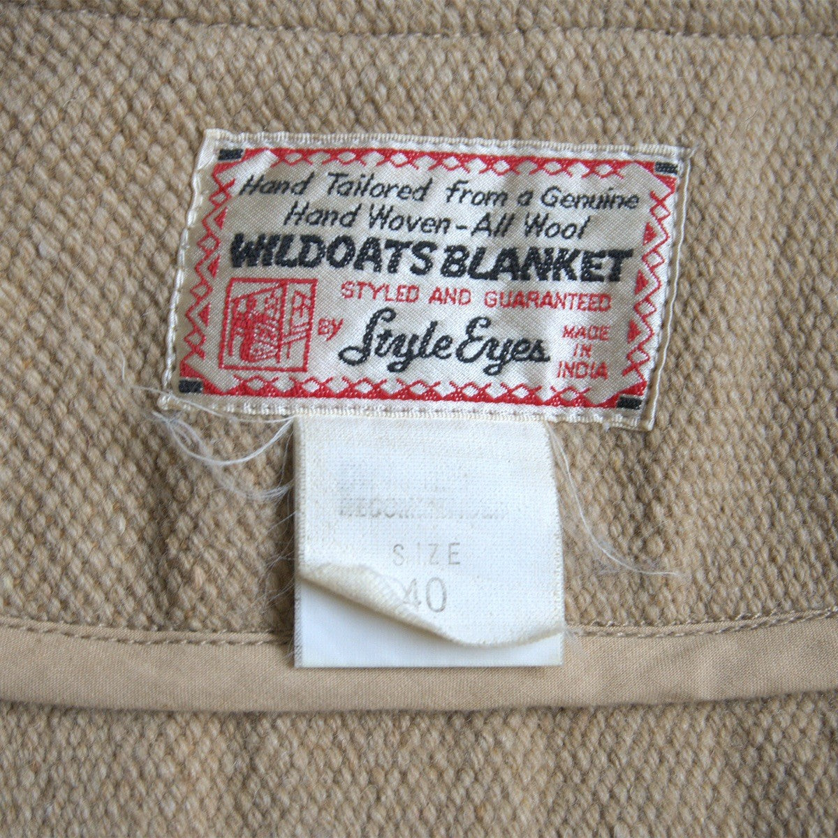 STYLE EYES Chimayo Concho Jacket Beige Size 40