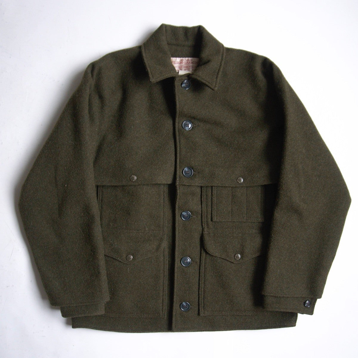 FILSON Double Mackinaw Cruiser Wool Jacket Green Size M