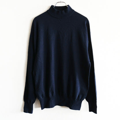 COMME des GARCONS HOMME 90s Mock Neck Knit Navy Size L