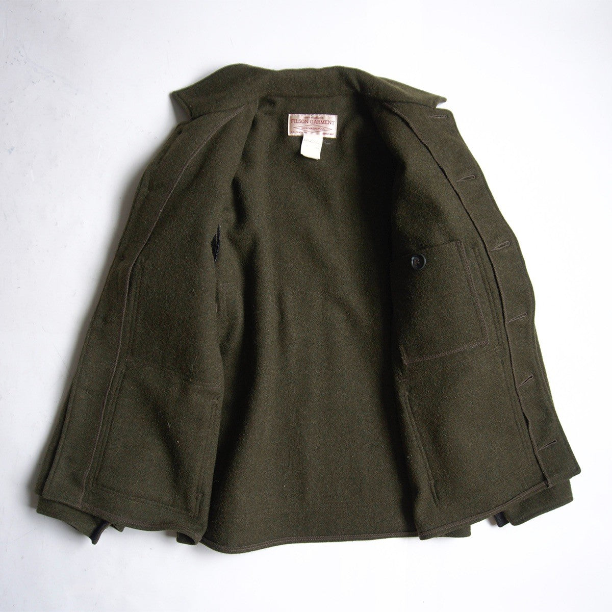 FILSON Double Mackinaw Cruiser Wool Jacket Green Size M