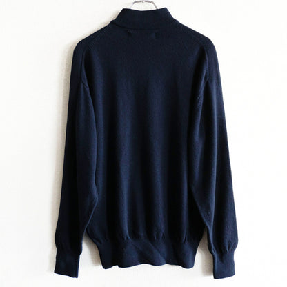 COMME des GARCONS HOMME 90s Mock Neck Knit Navy Size L