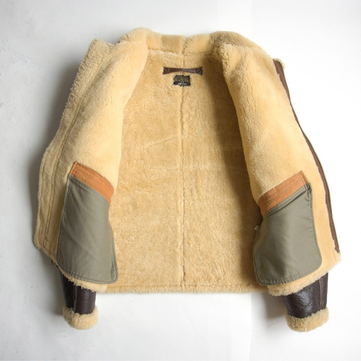 THE FEW Rough Wear Type D-1 Shearling Flight Jacket Size M