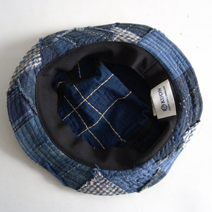 KUON Boro Sashiko Upcycled Bucket Hat Size ONE SIZE