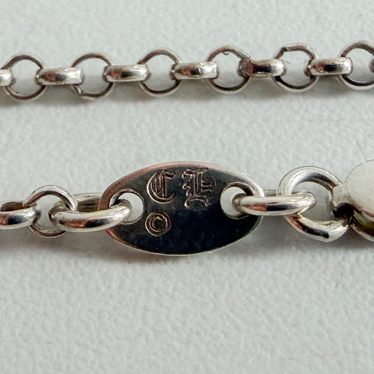 CHROME HEARTS Silver Roll Chain Necklace Size ONE SIZE