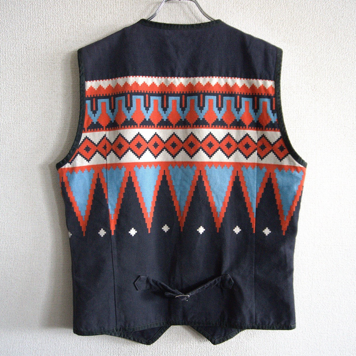 THE FLAT HEAD Native Pattern Vest Size 42