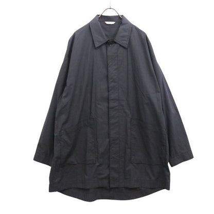 kontor Balmacaan Shirt Coat Black Size 2