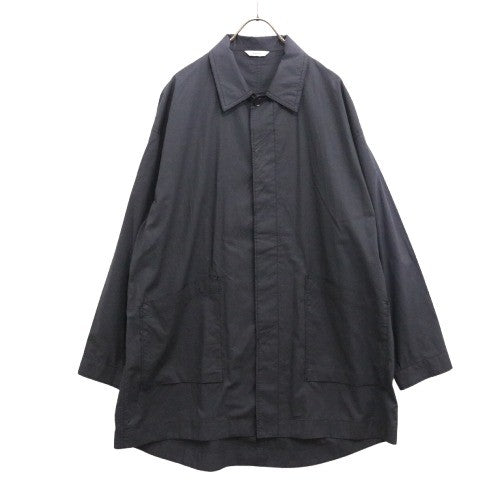 kontor Balmacaan Shirt Coat Black Size 2