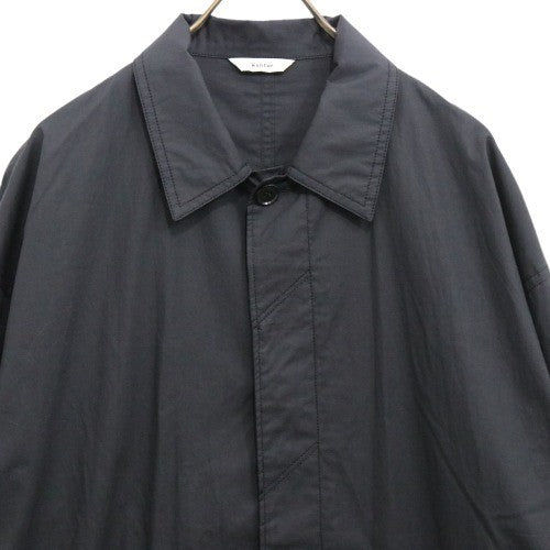 kontor Balmacaan Shirt Coat Black Size 2