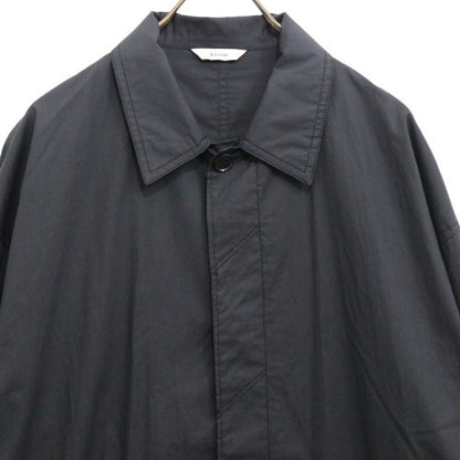 kontor Balmacaan Shirt Coat Black Size 2