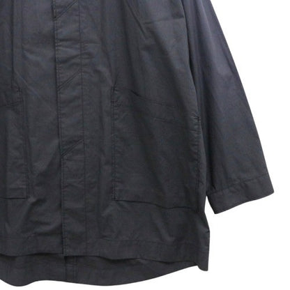 kontor Balmacaan Shirt Coat Black Size 2
