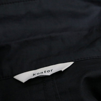 kontor Balmacaan Shirt Coat Black Size 2