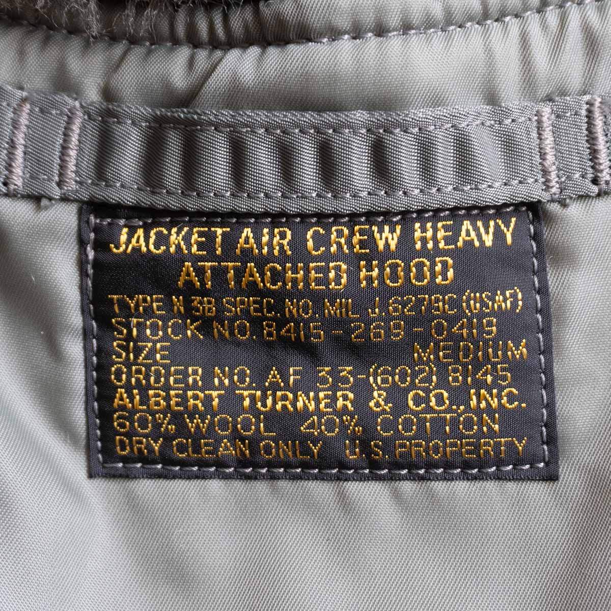 TOYS McCOY'S N-3B Albert Turner Flight Jacket Size M