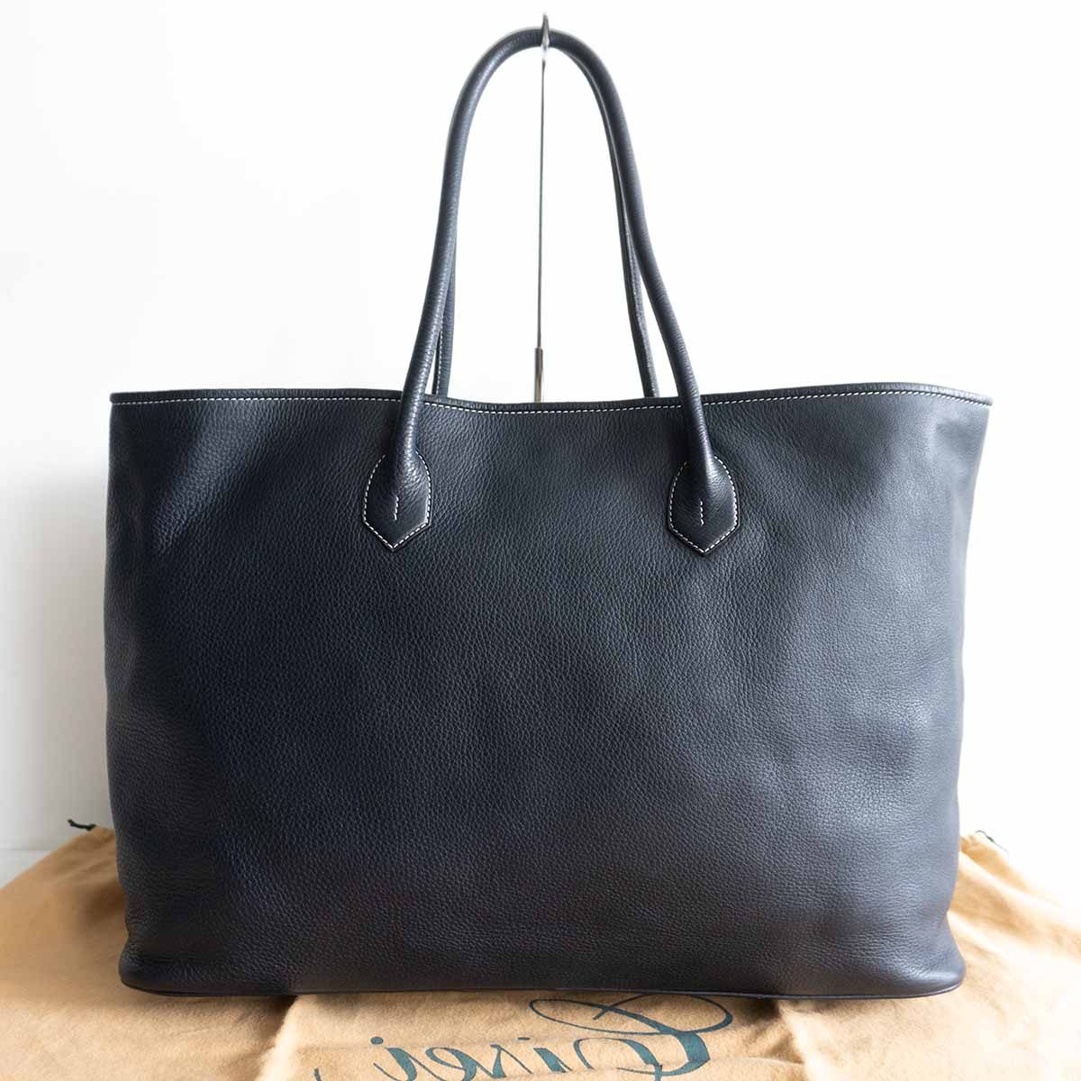 CISEI Lindos Leather Tote Bag Navy Size ONE SIZE