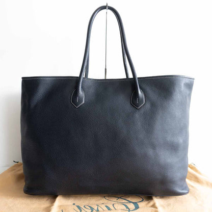 CISEI Lindos Leather Tote Bag Navy Size ONE SIZE